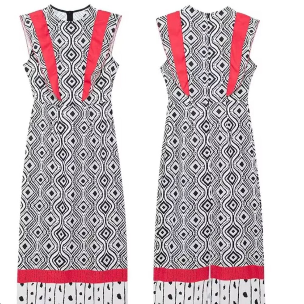Red and Black Maxi Dress Fancydboutique